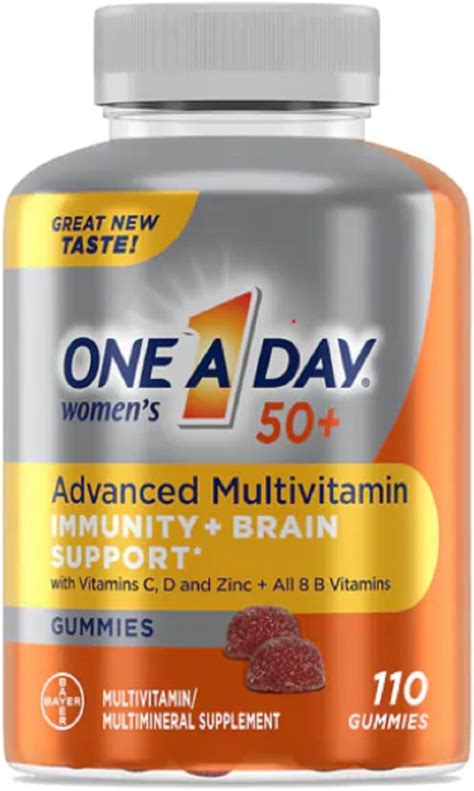 Everyday Nutritional Support - One A Day womens multivitamin 50 plus is a daily vitamin for women formulated to support key concerns of aging for women over 50. Age Specific Formula - One A Day's vitamins for women over 50 are designed to address the nutritional needs of women as they age; specially formulated to support bone, …